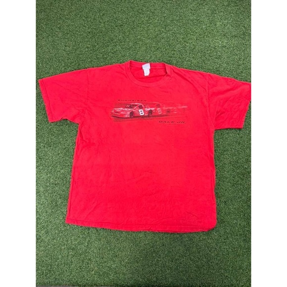 Chaser Other - Vintage 90s Chase Authentics Dale Earnhardt Jr. #8 Budweiser T Shirt Mens XL Red